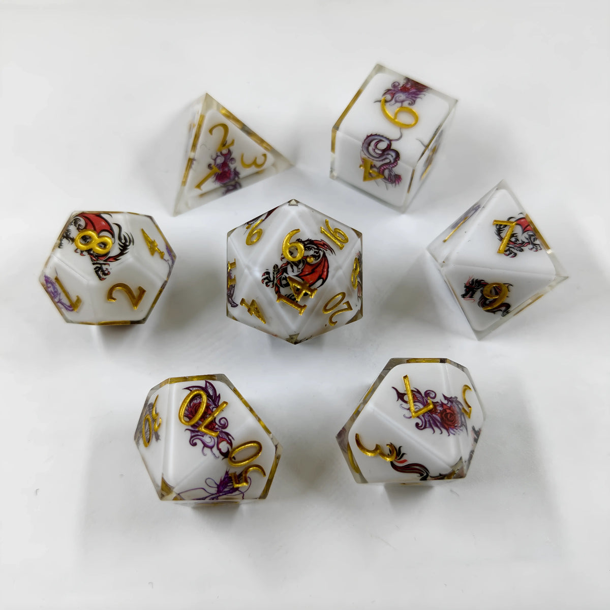 Dragon Warrior – Inlaid D&D Dice Set