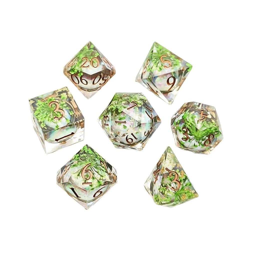 Flourishing Nature – Liquid Core D&D Dice Set