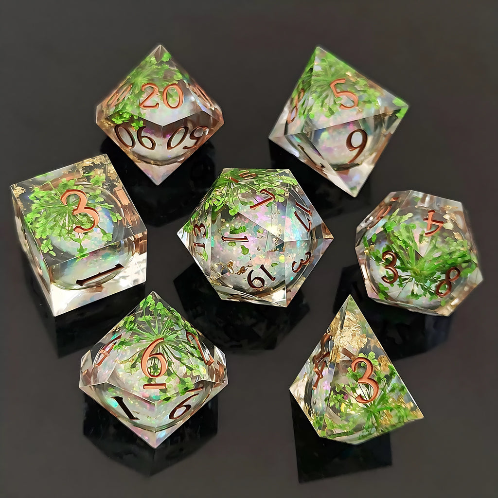 Flourishing Nature – Liquid Core D&D Dice Set