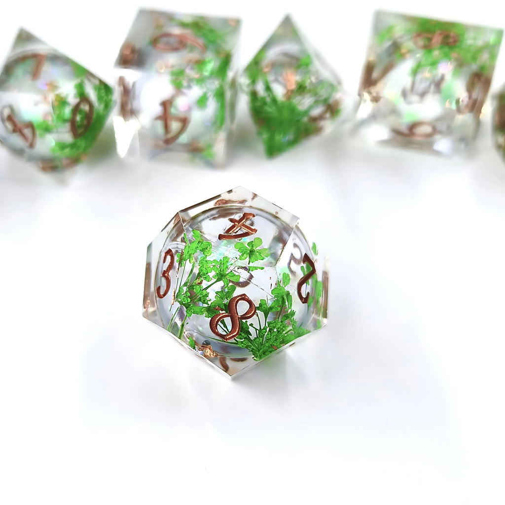 Flourishing Nature – Liquid Core D&D Dice Set