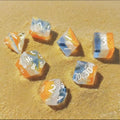 Golden Shores – Clear SIght D&D Dice Set