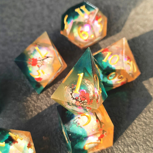 Last Blossom – Liquid Core D&D Dice Set
