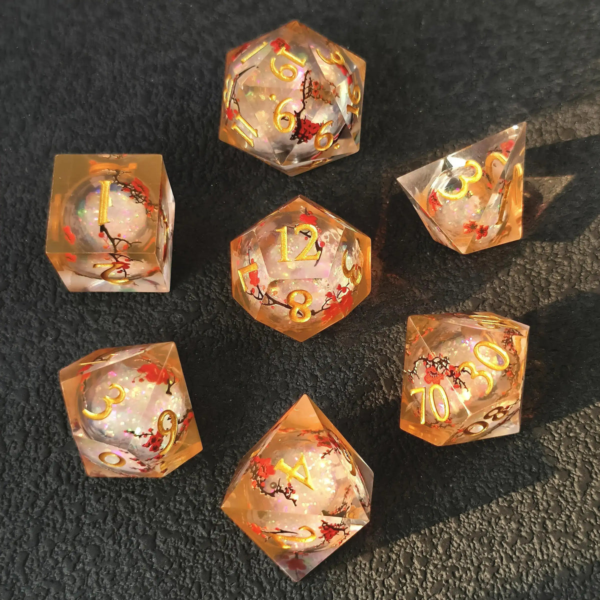 Last Blossom – Liquid Core D&D Dice Set