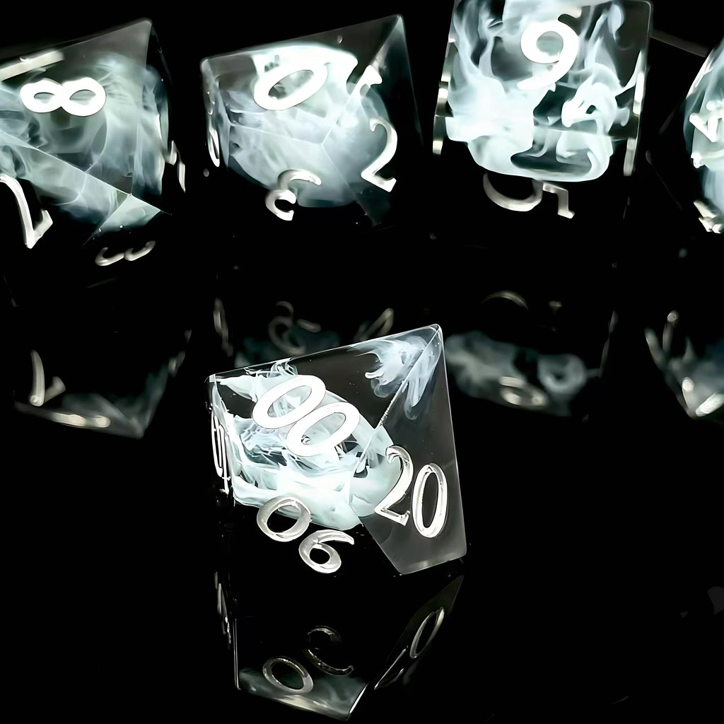 Mysteriöser Schleier – Klares Sehen D&D Würfelset