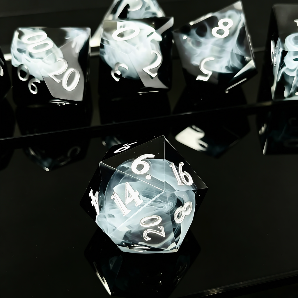 Mysteriöser Schleier – Klares Sehen D&D Würfelset