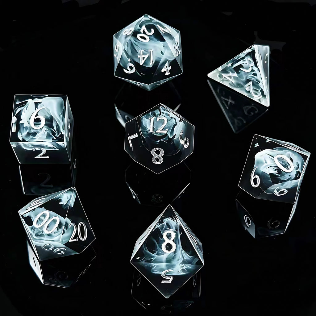 Mysteriöser Schleier – Klares Sehen D&D Würfelset