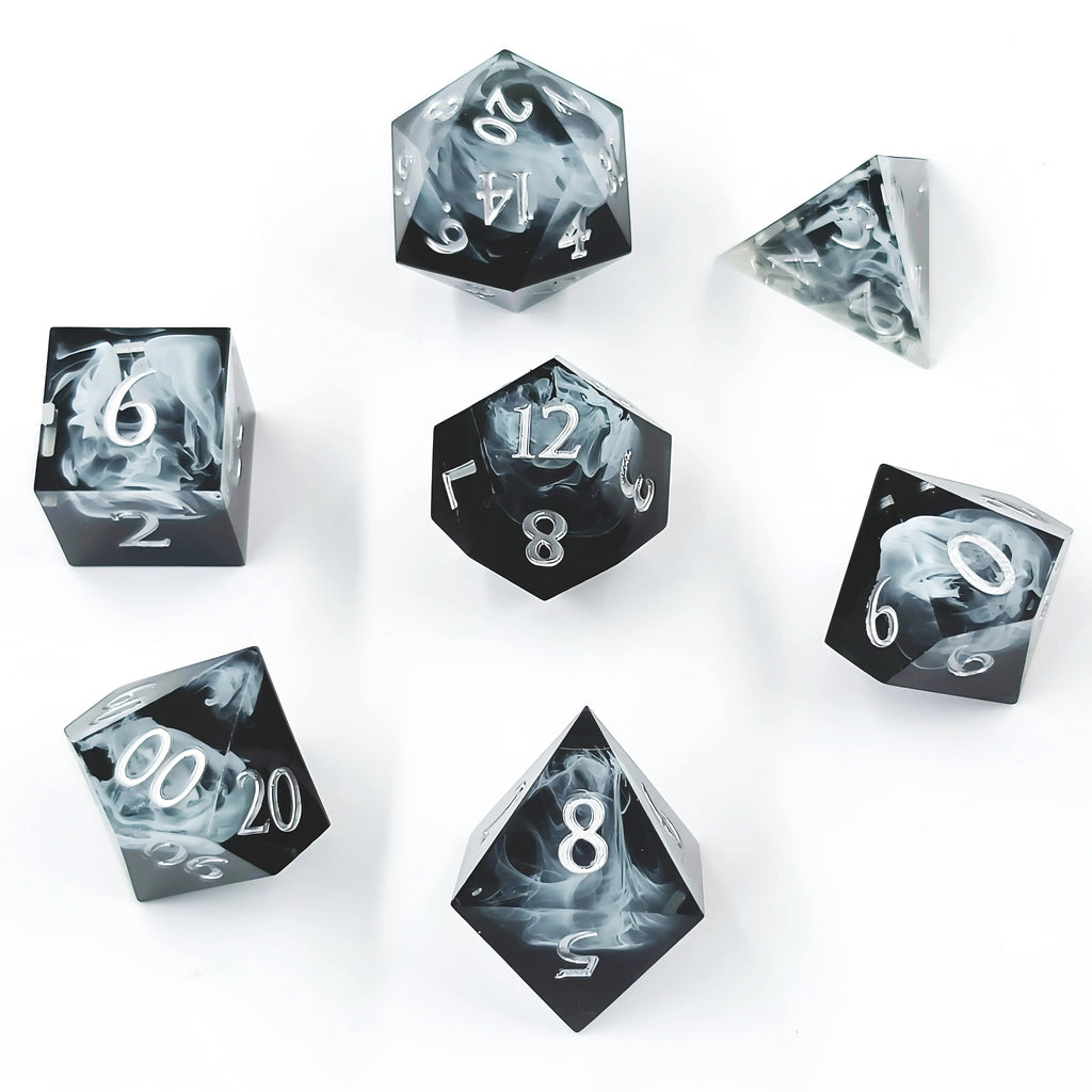 Mysteriöser Schleier – Klares Sehen D&D Würfelset
